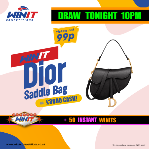 WIN THIS Dior Saddle Bag + 50 Instant WinIts