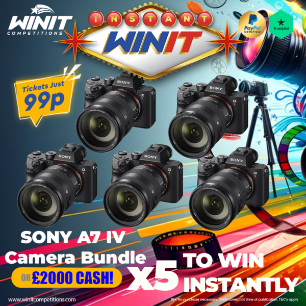 x5 SONY A7 IV Camera Bundles TO WIN INSTANTLY!!! + SONY A7IV END PRIZE
